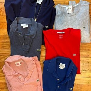 Set of 6 Men’s Lacoste tops